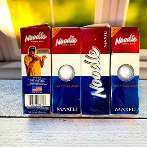 NIB Maxfli Noodle Long & Soft Golf Balls 12 Balls 4 Sleeves of 3
